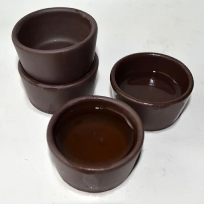 Afbeelding van Yxhupot 4 stks/set theekopjes Chinese Yixing Klei Zini Zisha Cup Gong Fu Thee (Donker Bruin)