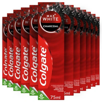 Afbeelding van 12x Colgate Max White Tandpasta Charcoal 75 ml