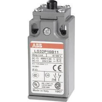 Afbeelding van ABB 1SBV010310R1211 LS32P10B11 Eindschakelaar 400 V/AC 1.8 A Plunjer Moment IP65 1 stuk(s)