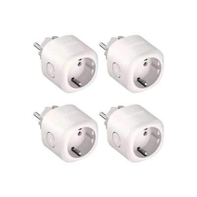 Afbeelding van Nooie Wifi stopcontact met energiemeting,Alexa 4 stuks,Smart Home Smart compatibel Alexa &amp; Google Home, accessoires, Life en Tuya App controle, slechts 2,4 GHz