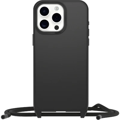 Afbeelding van Apple iPhone 15 Pro Max MagSafe Hoesje Kunststof OtterBox Hardcase/KoordMagSafe Zwart Telefoonhoesje Shockproof/Valbescherming