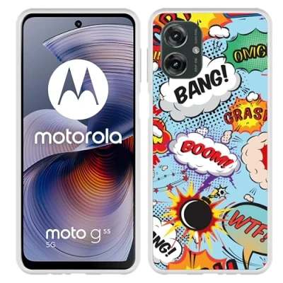 Afbeelding van Cazy Hoesje geschikt voor Motorola Moto G55 Siliconen Comic