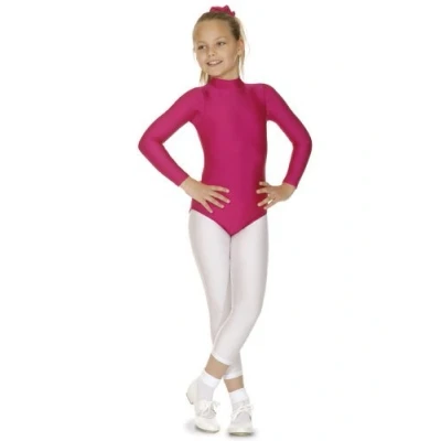 Afbeelding van Roch Valley Vrouwen Lange Mouw Turtle Neck Leotard Zwart, Medium
