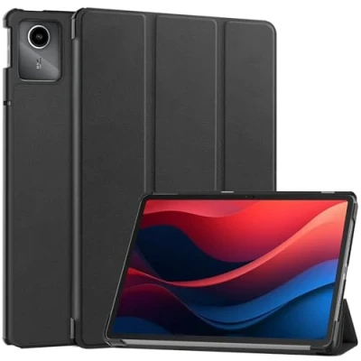 Afbeelding van Cover for Lenovo Tab M11 TB330FU 11 inch tabletbehuizing Beugel lederen hoes (Size : Black)