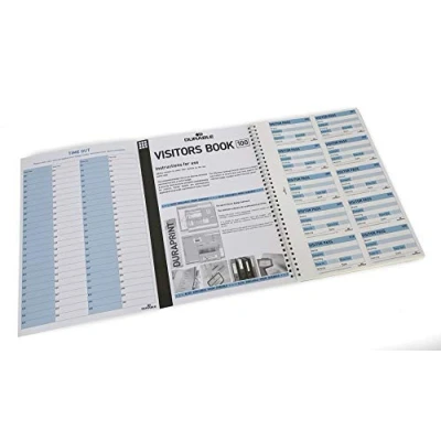 Afbeelding van Durable 146465 Navullingsset voor Bezoekersboek 100, Engels, 100 badges.