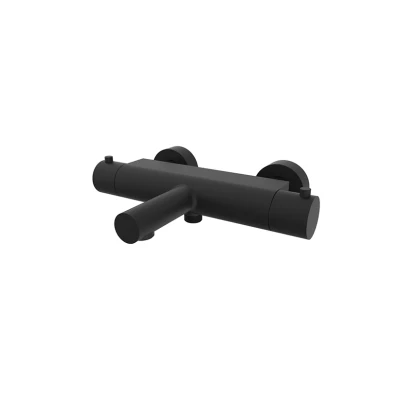 Afbeelding van Wiesbaden Style thermostatische badmengkraan cooltouch mat zwart