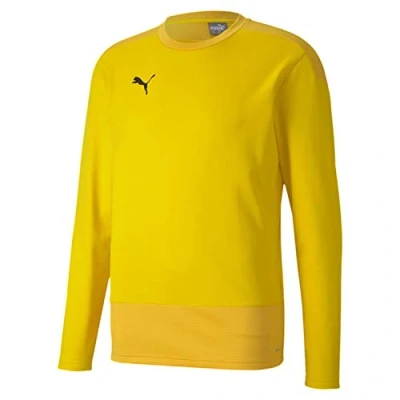 Afbeelding van Puma Teamgoal Training Fleece trui, Heren, Maat: Large, Cyber yellow