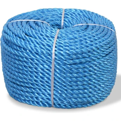 Afbeelding van Touw gedraaid 10 mm 250 m polypropyleen blauw