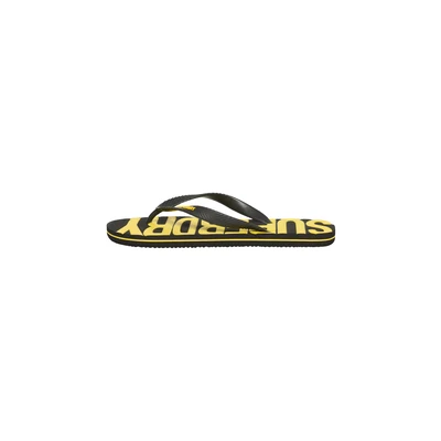 Afbeelding van Superdry Teensandalen, Heren, Maat: 42/43, Black Rubber/ textiel