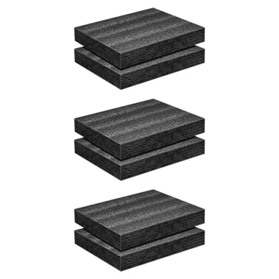 Afbeelding van BLASHRD 6 x polyethyleenschuim, 40 30 5 cm, dikke schuimbekleding, schuimrubberen inzetstukken voor knutselen, polyethyleenschuimplaat