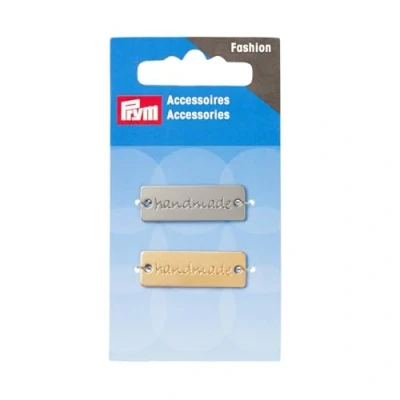 Afbeelding van Spelden &quot;handmade&quot; [ 3 x 1 cm ] Prym zilver metalen/goud