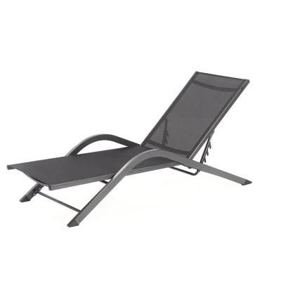 Afbeelding van Woonboulevard Poortvliet Sunlounger Havana Antraciet 40,00cm x 190,00cm 67,00cm