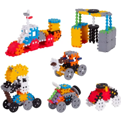 Afbeelding van ECR4Kids Waffle Blocks Mini Konstructors 300 Piece Flexible Interlocking Block Set Toddler Sensory Toy for Creative and Collaborative Playtime Ages 3+ (300 Pieces)