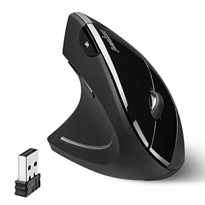 Afbeelding van Perixx PERIMICE 713 Ergonomische linkshandige muis verticaal ontwerp 2,4GHz 800/1200/1600 DPI