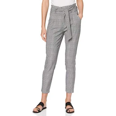 Afbeelding van Vero Moda Vmeva HR Broek, Dames, Maat: 36x30, Grey/white