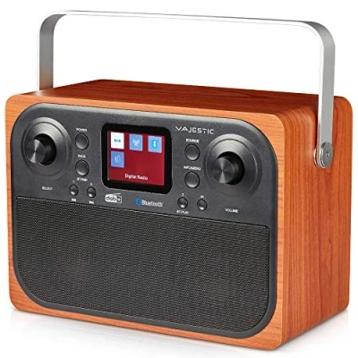 Afbeelding van Majestic RT 197 DAB/DAB+/FM radio, Bluetooth, LCD display, AUX IN ingang, hoofdtelefoonuitgang, wekker 2 alarmen, 3 beltonen
