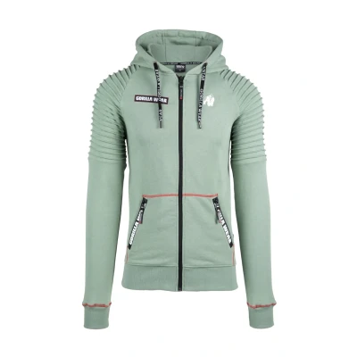 Afbeelding van Gorilla Wear Sweater met rits, Heren, Maat: Large, Green