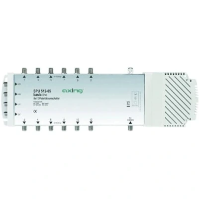 Afbeelding van Axing SPU 512 05 satelliet multiswitch Ingangen (satelliet): 5 (4 / 1 terrestrisch) Aantal gebruikers: 12 ges