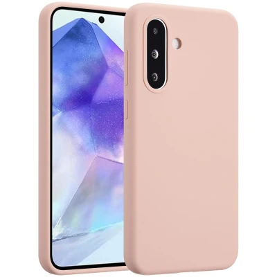 Afbeelding van Samsung Galaxy A36 Hoesje Siliconen en TPU (zacht) Accezz Softcase/Backcover Roze Telefoonhoesje