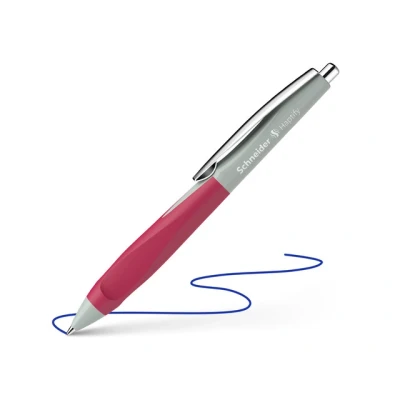 Afbeelding van Schneider balpen Haptify M saliegrijs magenta S 135329
