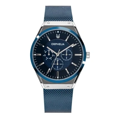 Afbeelding van Orphelia Saffiano herenhorloge Blauw OR72902