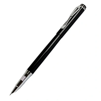 Afbeelding van Elegante Vulpen Jinhao 301 Zwart met Diamant Fijne Penpunt