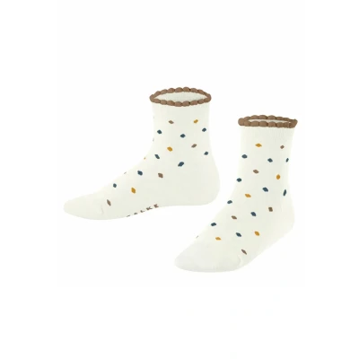 Afbeelding van FALKE Uniseks kind Sokken Multidot K SSO Katoen Gedessineerd 1 Paar, Wit (Off White 2040) nieuw milieuvriendelijk, 23 26
