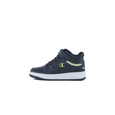 Afbeelding van Champion RD18 B PS Mid Sneakers, Blu Marino/Limone/Grigio (BS507), 28 EU, Marino Limone Grigio Bs507, EU