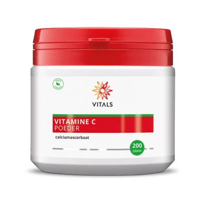 Afbeelding van Vitals Vitamine C Poeder Calciumascorbaat 200GR