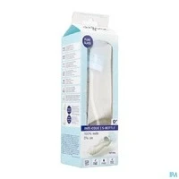 Afbeelding van Difrax S Fles Glas Natural 0+ Blauw 250 ml.