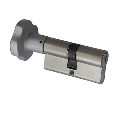 Afbeelding van Nemef dubbele knopcilinder verschillend sluitend 30/30 SKG** aluminium/messing