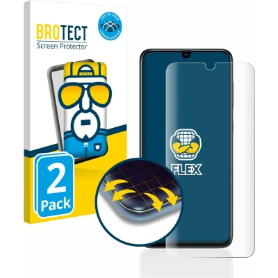 Afbeelding van BROTECT Screenprotector voor Samsung Galaxy A70 Folie Beschermfolie transparant volledig dekking (2 Stuks)
