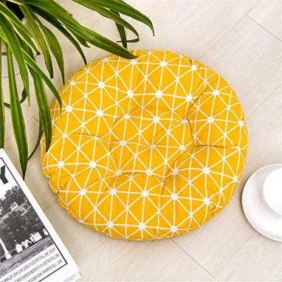 Afbeelding van Set van 4 zitkussen, kussen, stoelkussen, 40 x cm, tuinstoelkussen, voor tuin, balkon, terras, rond, A