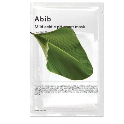 Afbeelding van Abib Heartleaf FIT MILD Acidic PH Sheet MASK Masker, Maat: 30 ml,
