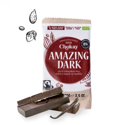 Afbeelding van Chokay Bio Amazing Dark zonder zoetstof (70 gr)