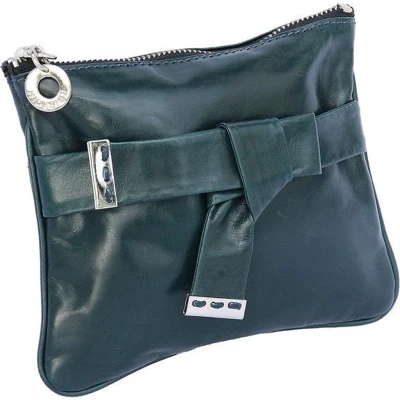 Afbeelding van Hidesign lederen dames cross over/cross body &#039;Birgit&#039; inktblauw