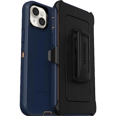 Afbeelding van OtterBox Defender Case voor Apple iPhone 14 Plus, Schokbestendig, Valbestendig, Ultra robuust, Beschermhoes, 5x Getest volgens Militaire Standaard, Blauw