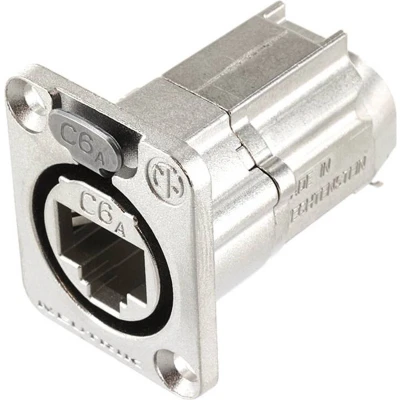Afbeelding van Neutrik NE8FDX Y6 RJ45 dataconnector etherCON D serie Bus, recht Aantal polen: 8P8C Nikkel 1 stuk(s)