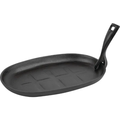 Afbeelding van Olympia Gietijzeren Pan Ovaal 28cm GJ557 Horeca &amp; Professioneel