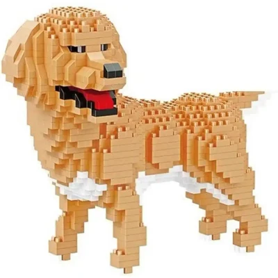 Afbeelding van Balody Golden Retriever Nanoblocks bouwset / 3D puzzel 824 bouwsteentjes
