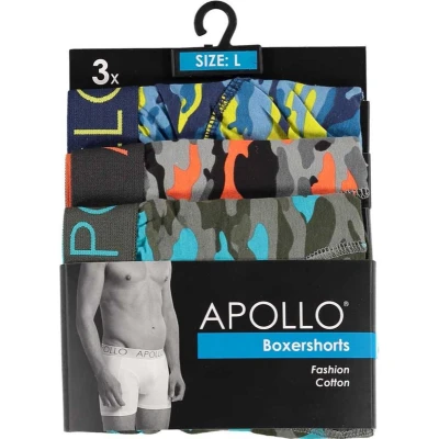 Afbeelding van Apollo Boxershort Camouflage Heren Katoen 3 Stuks Maat L