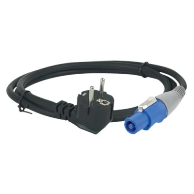 Afbeelding van Showtec VoedingsKabel Pro Powercon connector naar Schuko 3 m, 3x 1,5 mm2