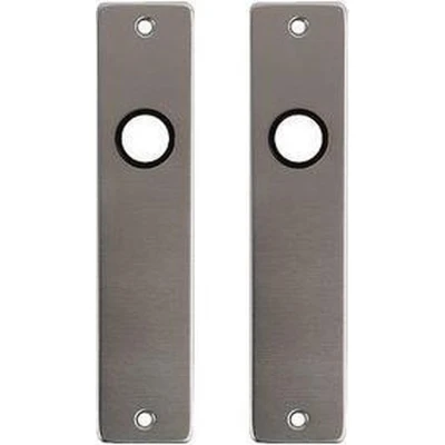 Afbeelding van Deurschild blind aluminium kortschild Per set