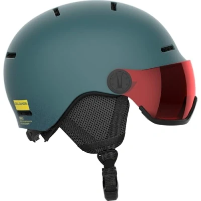 Afbeelding van Salomon Orka Vizier Kinderhelm Ski Snowboarden, Geïntegreerd gemak, Gemakkelijk aan te passen pasvorm en Lichtgewicht, Grijs, KL 5659