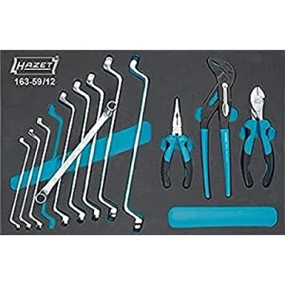 Afbeelding van HAZET 163 59/12 Gereedschapsset Handwerker 12 delig