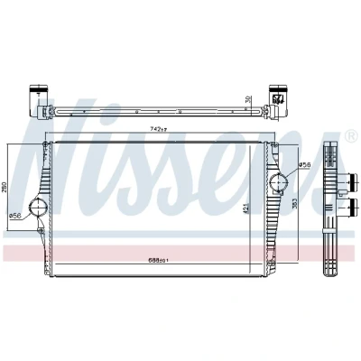 Afbeelding van Nissens Interkoeler 96601