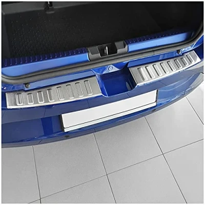 Afbeelding van tuning art L441 Roestvrijstalen Achterbumperprotector voor Dacia Sandero 3 / Stepway 3, Kleur:Zilver