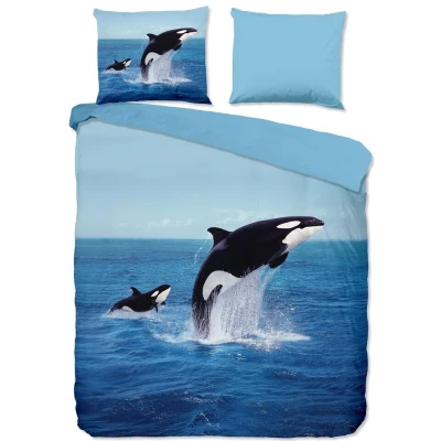 Afbeelding van Pure Dekbedovertrek &quot;Orca&quot; Blauw (140x220 cm)