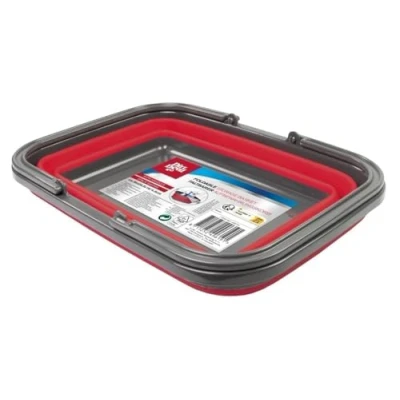 Afbeelding van Dirt Devil Opvouwbare Emmer 17 Liter 38 x 28.5 16/4.5 CM Bespaar Opbergruimte Rood