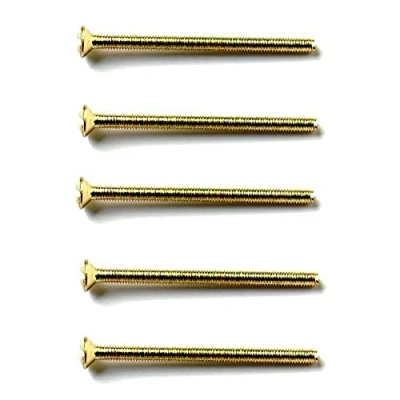 Afbeelding van Bulk Hardware BH03951 M3,5 x 40 mm galvanisch messingde schroef voor elektrisch stopcontact (20 delig), wit, stuk